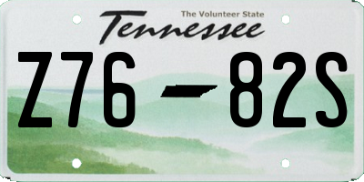 TN license plate Z7682S
