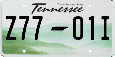 TN license plate Z7701I