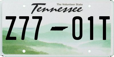 TN license plate Z7701T