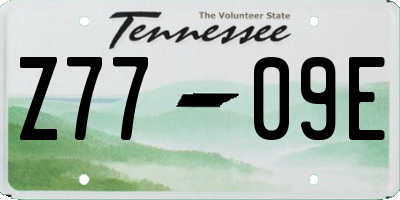 TN license plate Z7709E