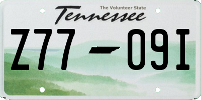 TN license plate Z7709I