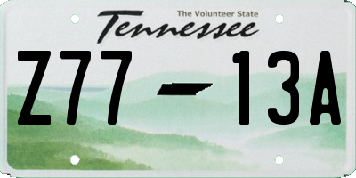 TN license plate Z7713A