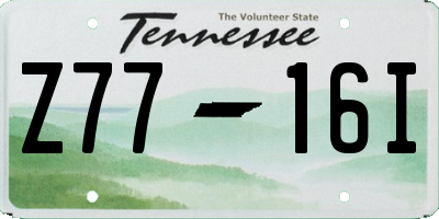 TN license plate Z7716I