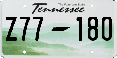 TN license plate Z7718O