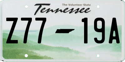 TN license plate Z7719A