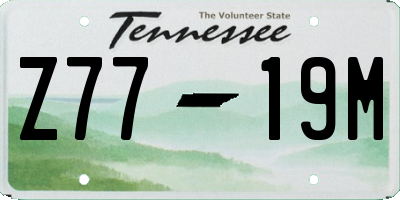 TN license plate Z7719M