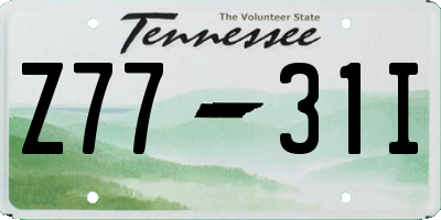TN license plate Z7731I