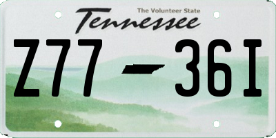 TN license plate Z7736I