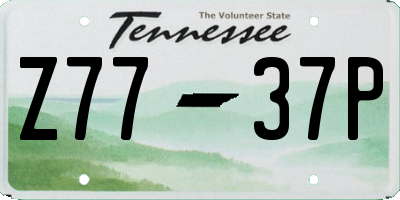 TN license plate Z7737P
