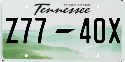 TN license plate Z7740X