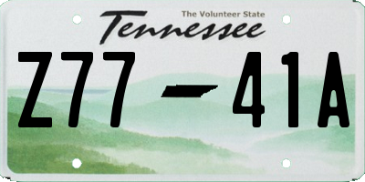 TN license plate Z7741A