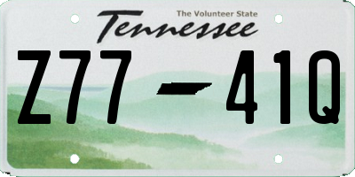 TN license plate Z7741Q