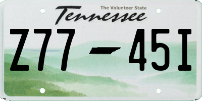 TN license plate Z7745I