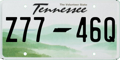 TN license plate Z7746Q
