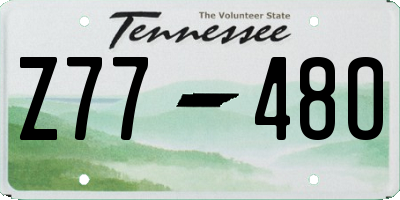 TN license plate Z7748O