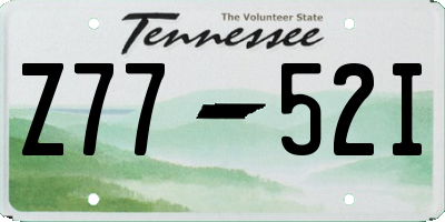 TN license plate Z7752I
