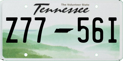 TN license plate Z7756I