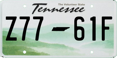 TN license plate Z7761F