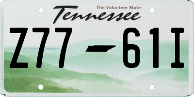 TN license plate Z7761I