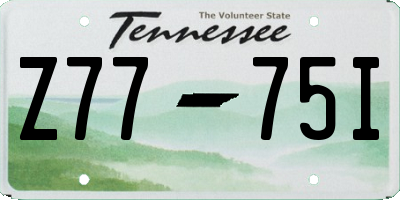 TN license plate Z7775I