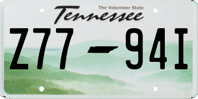 TN license plate Z7794I