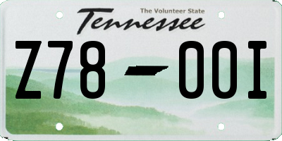 TN license plate Z7800I
