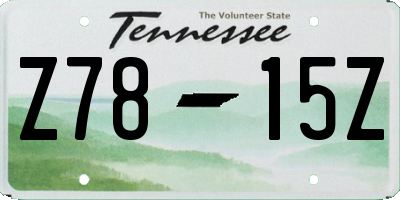 TN license plate Z7815Z