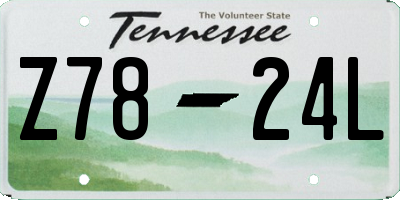 TN license plate Z7824L