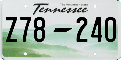 TN license plate Z7824O