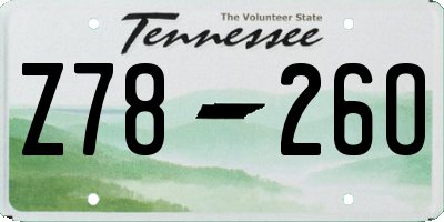 TN license plate Z7826O