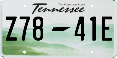 TN license plate Z7841E