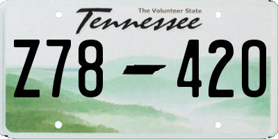 TN license plate Z7842O
