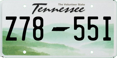 TN license plate Z7855I