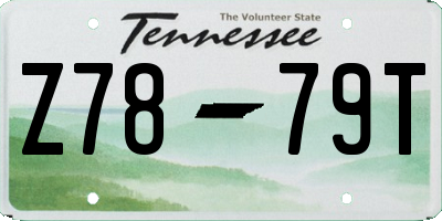 TN license plate Z7879T