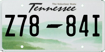 TN license plate Z7884I