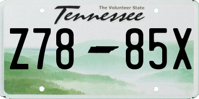 TN license plate Z7885X