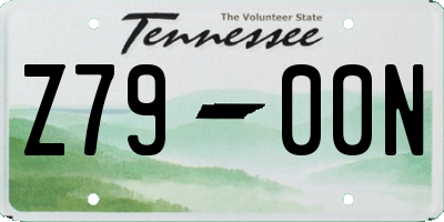 TN license plate Z7900N