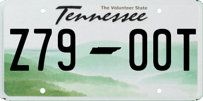 TN license plate Z7900T