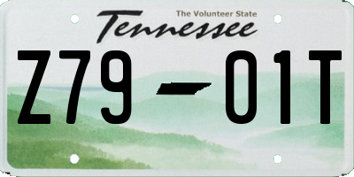 TN license plate Z7901T