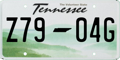 TN license plate Z7904G