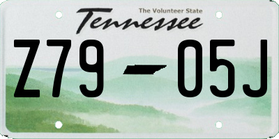 TN license plate Z7905J
