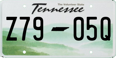 TN license plate Z7905Q