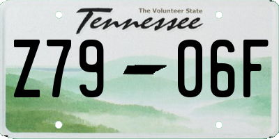 TN license plate Z7906F