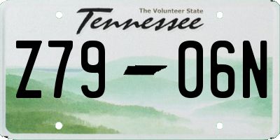 TN license plate Z7906N