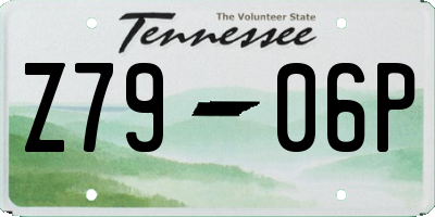 TN license plate Z7906P
