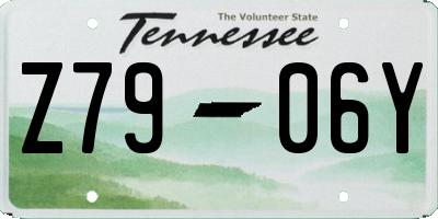 TN license plate Z7906Y