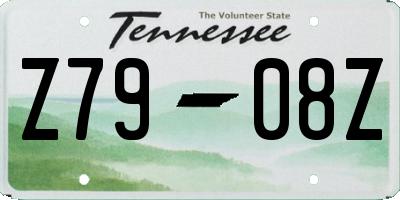 TN license plate Z7908Z