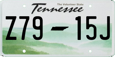 TN license plate Z7915J