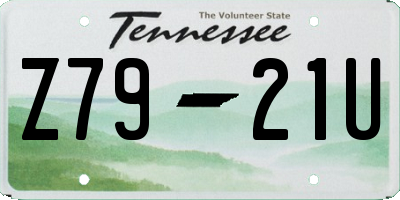TN license plate Z7921U
