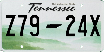 TN license plate Z7924X
